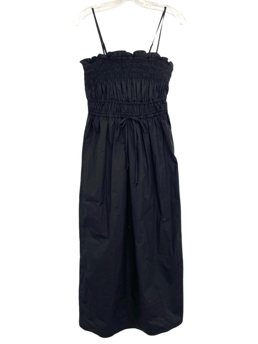 By Together Catch My Breath Black Cotton Anthropologie Midi Dress New